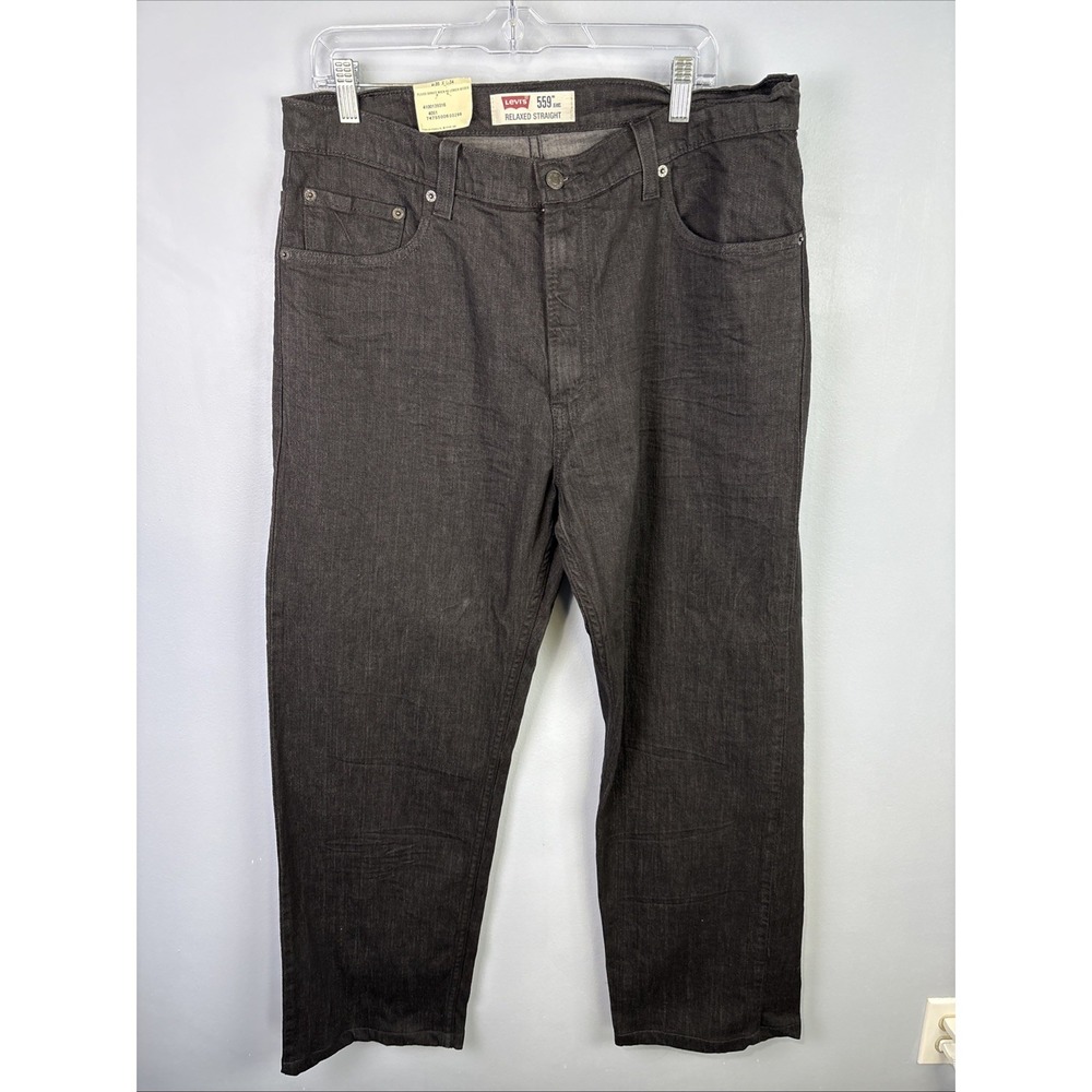 Levi's 559 Relaxed Fit Black Denim Straight Leg Jeans Mens Size 36x34 NWT
